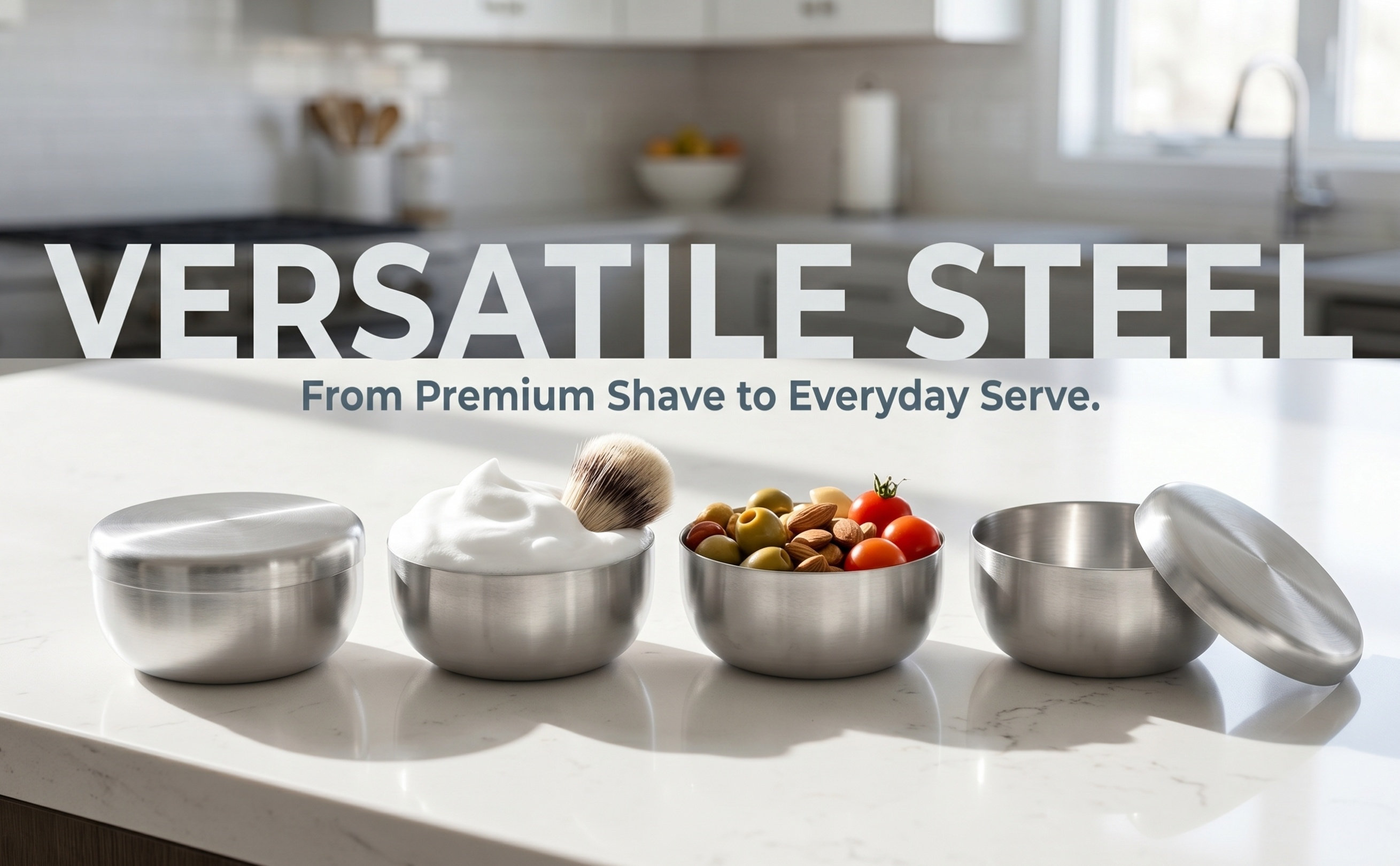 Conjunto de 4 Tigelas de Barbe - Shaving Cream avaliação e preço