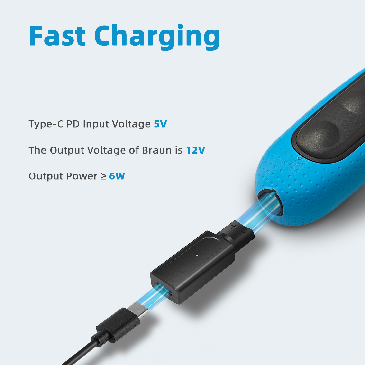 Brangdy 12V Tipo-C Adaptador d - Electric Razor avaliação e preço