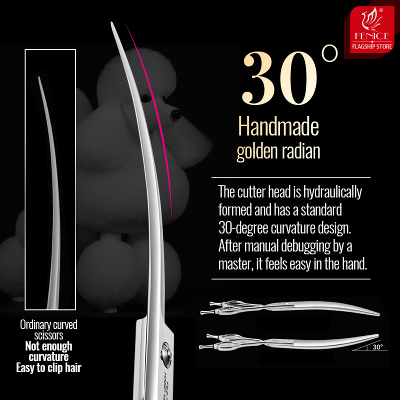 Fenice 6//6.5/7/7.5 Polegada p - Grooming Scissors avaliação e preço